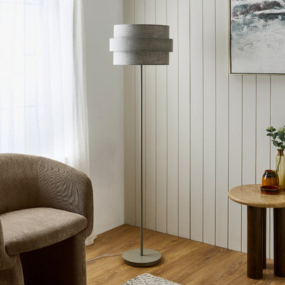 Buxton Light Grey Floor Lamp