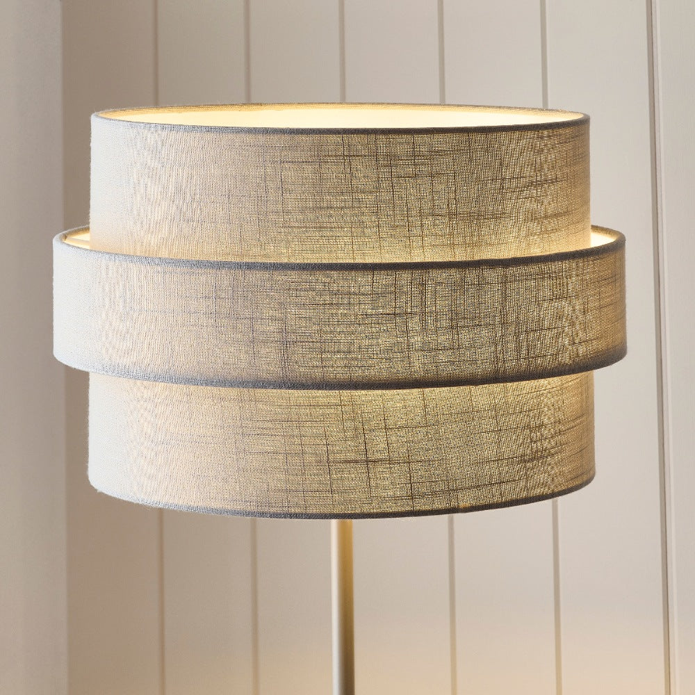 Buxton Light Grey Floor Lamp