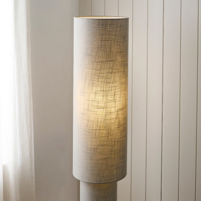 Buxton Grey Column Floor Lamp