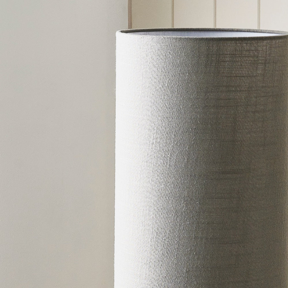 Buxton Grey Column Floor Lamp
