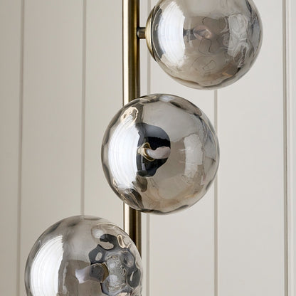 Tamara 3-Light Antique Brass Floor Lamp