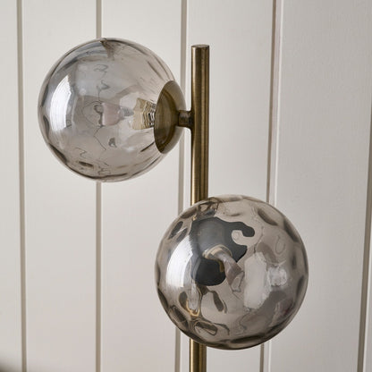 Tamara 2-Light Antique Brass Table Lamp