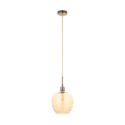 Zula 1-Light Champagne Pendant