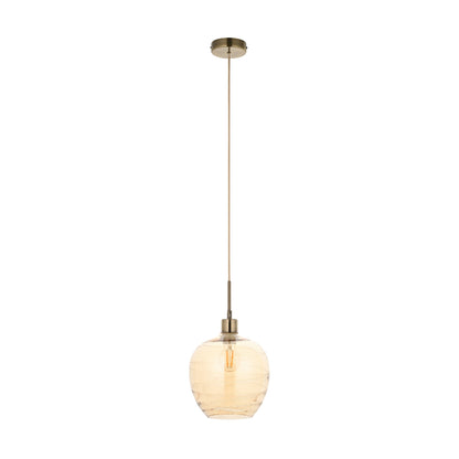 Zula 1-Light Champagne Pendant