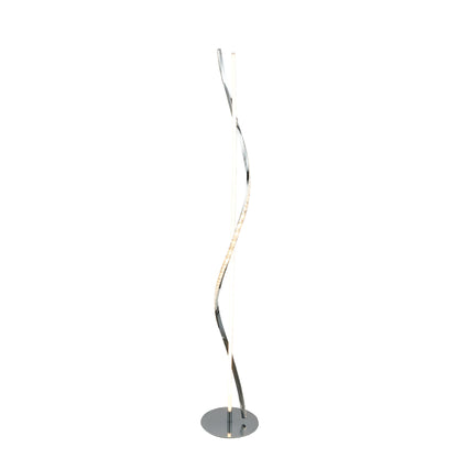 Hyde Chrome And Crystal LED Floor Lamp