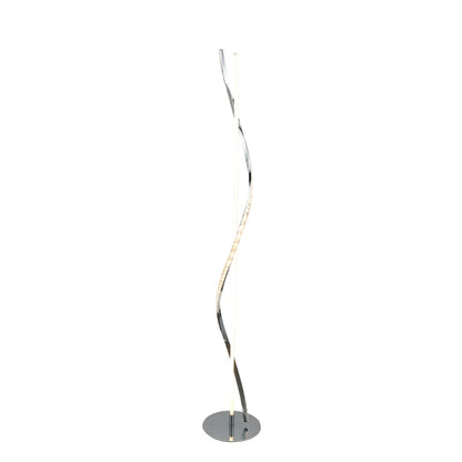 Hyde Chrome And Crystal LED Floor Lamp