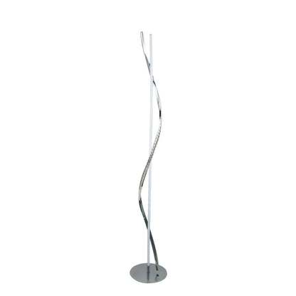 Hyde Chrome And Crystal LED Floor Lamp