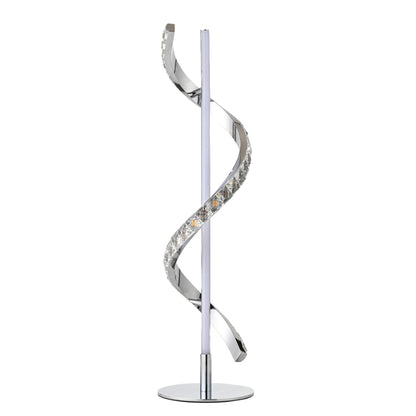 Hyde Chrome And Crystal LED Table Lamp