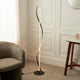 Hyde Matte Black And Crystal LED Floor Lamp