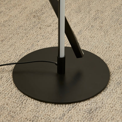 Hyde Matte Black And Crystal LED Floor Lamp