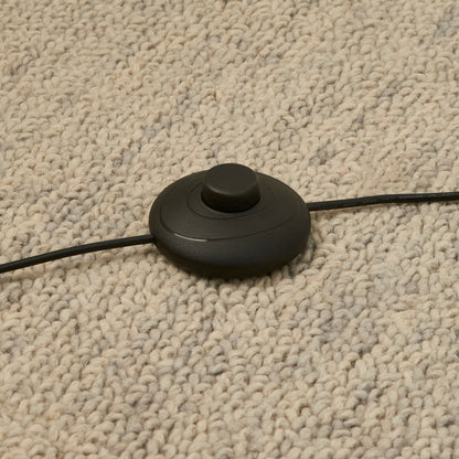 Hyde Matte Black And Crystal LED Floor Lamp