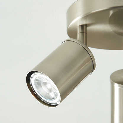 Talbot Brushed Nickel 3-Spot Plate
