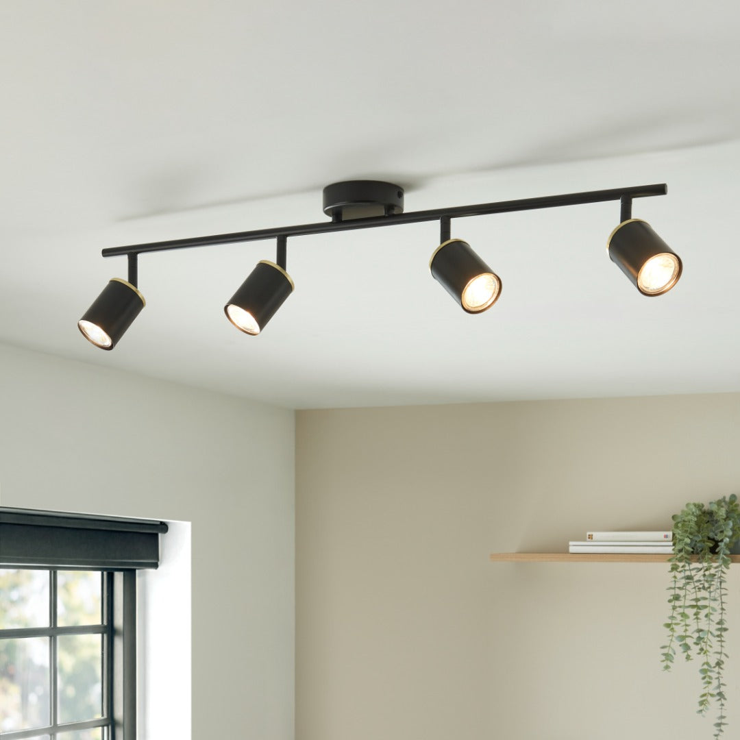 Talbot Matte Black 4-Spot Bar – Pagazzi