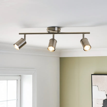 Talbot Brushed Nickel 3-Spot Bar