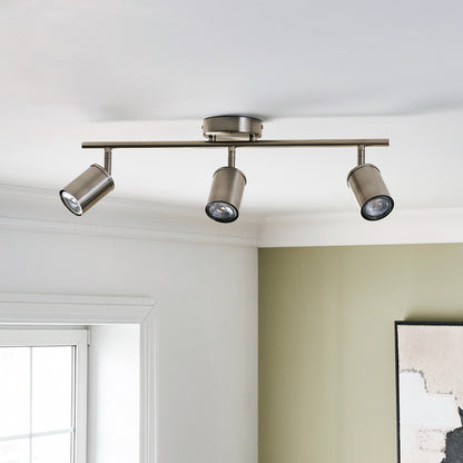 Talbot Brushed Nickel 3-Spot Bar