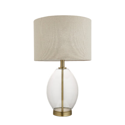 East Antique Brass Table Lamp