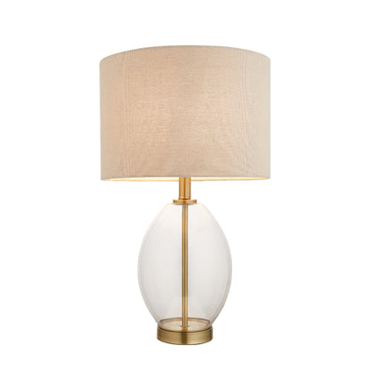 East Antique Brass Table Lamp
