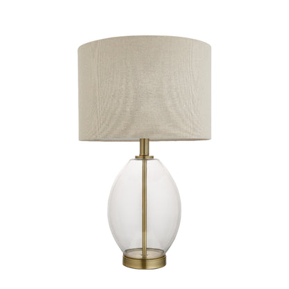 East Antique Brass Table Lamp