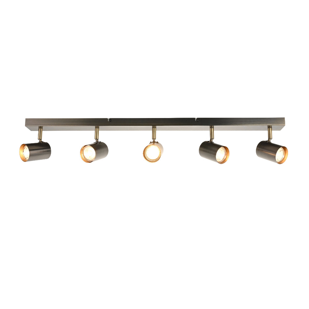 Hereford Matte Pewter 5-Spot Bar