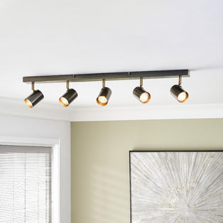 Hereford Matte Pewter 5-Spot Bar