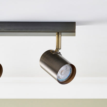 Hereford Matte Pewter 5-Spot Bar