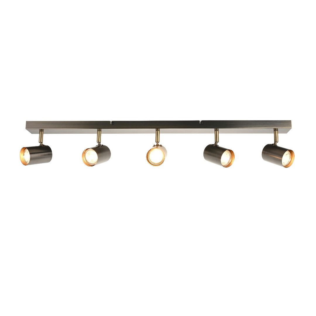 Hereford Matte Pewter 5-Spot Bar