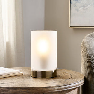 Kingsholm Antique Brass Touch Table Lamp