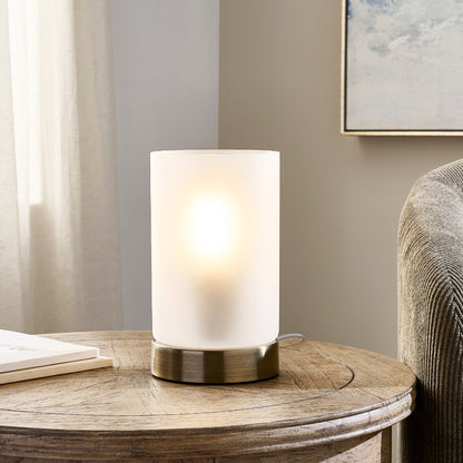 Kingsholm Antique Brass Touch Table Lamp