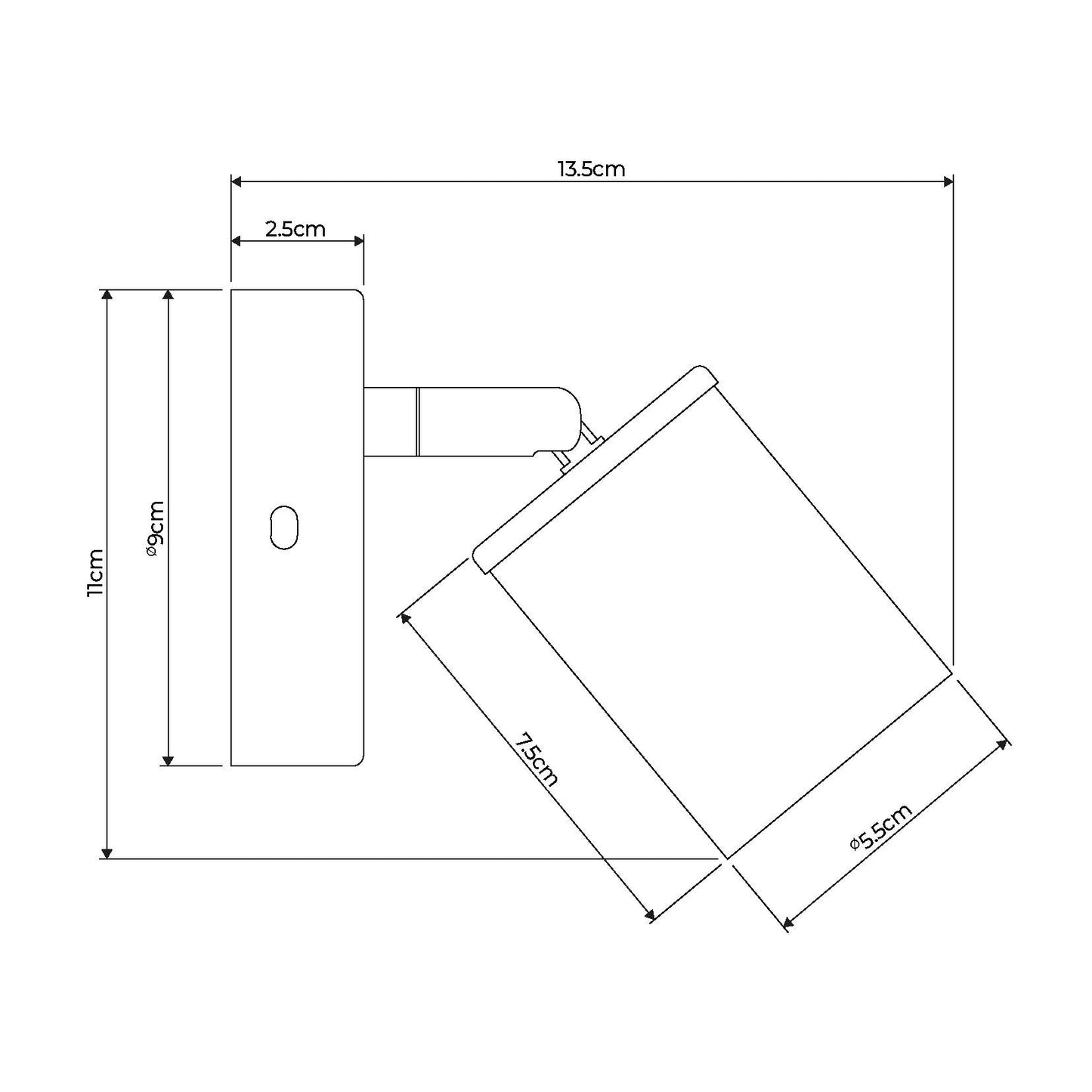 Talbot Brushed Nickel Spotlight