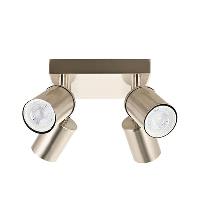 Talbot 4-Light Brushed Nickel Spot Plate