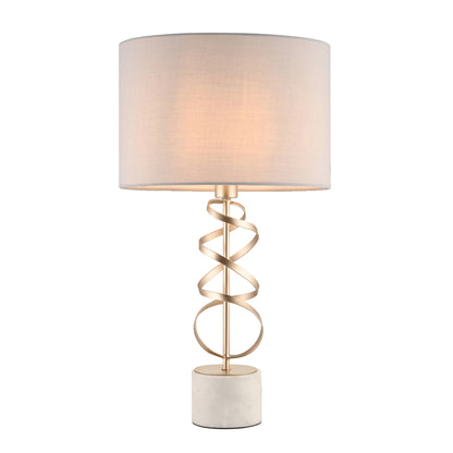 Briar Gold And White Marble Table Lamp