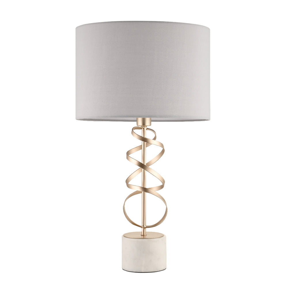 Briar Gold And White Marble Table Lamp