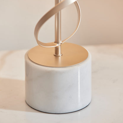 Briar Gold And White Marble Table Lamp