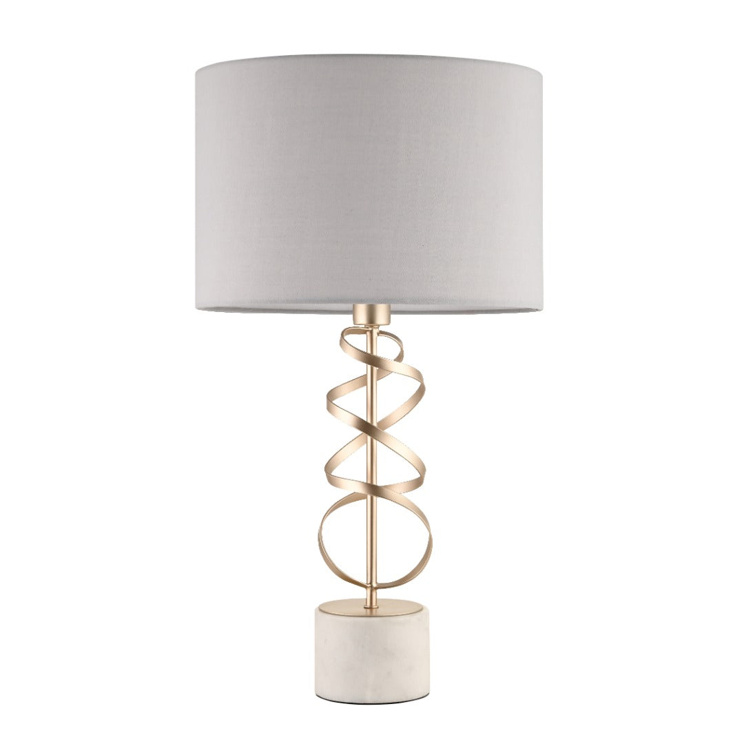 Briar Gold And White Marble Table Lamp