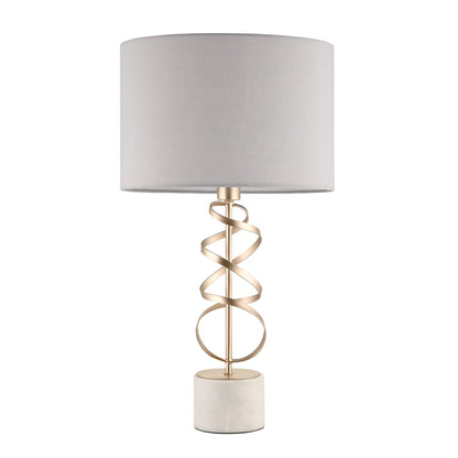 Briar Gold And White Marble Table Lamp