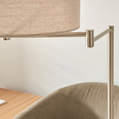 Marston Satin Nickel Floor Lamp