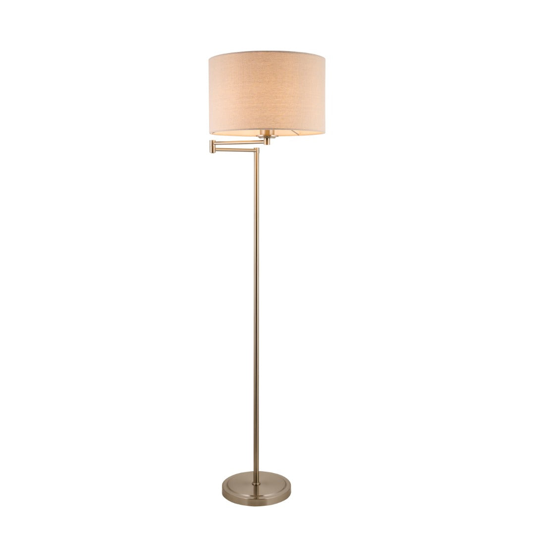 Marston Satin Nickel Floor Lamp