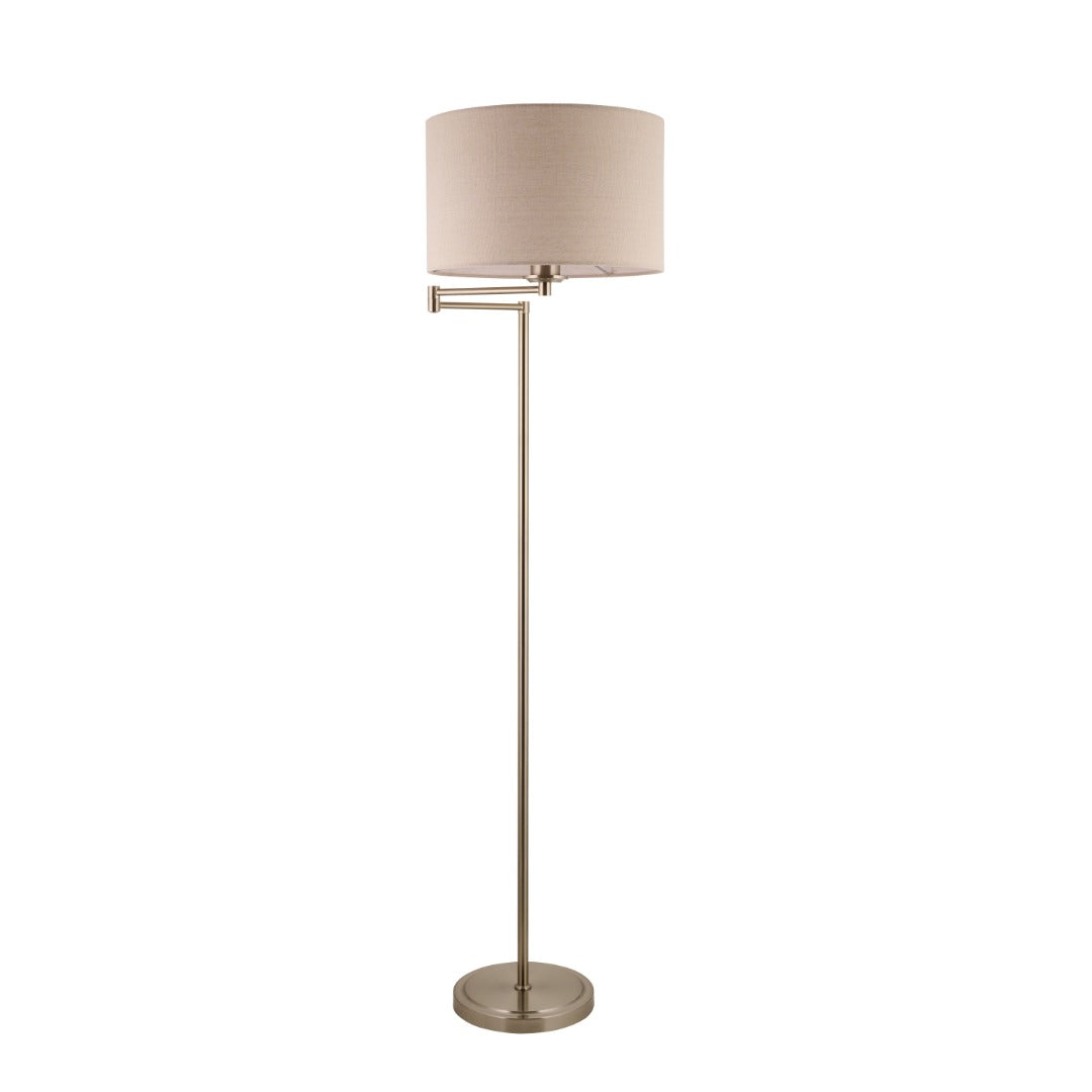 Marston Satin Nickel Floor Lamp