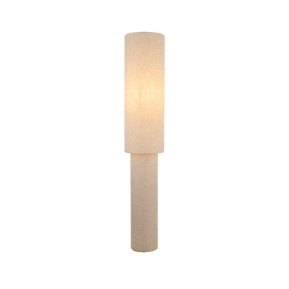 Buxton Natural Faux Linen Column Floor Lamp