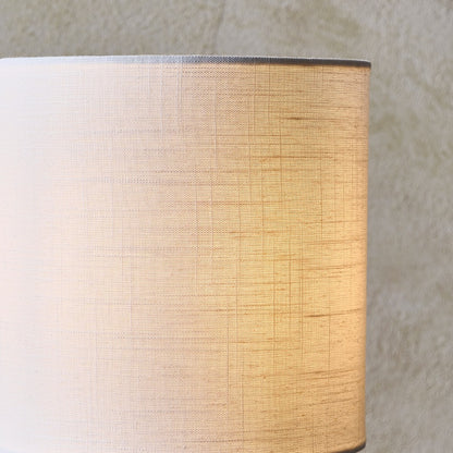 Emmy Satin Nickel and Clear Glass Table Lamp