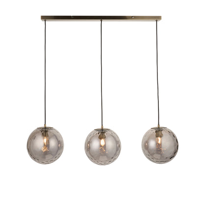Tamara 3-Light Antique Brass Pendant Bar