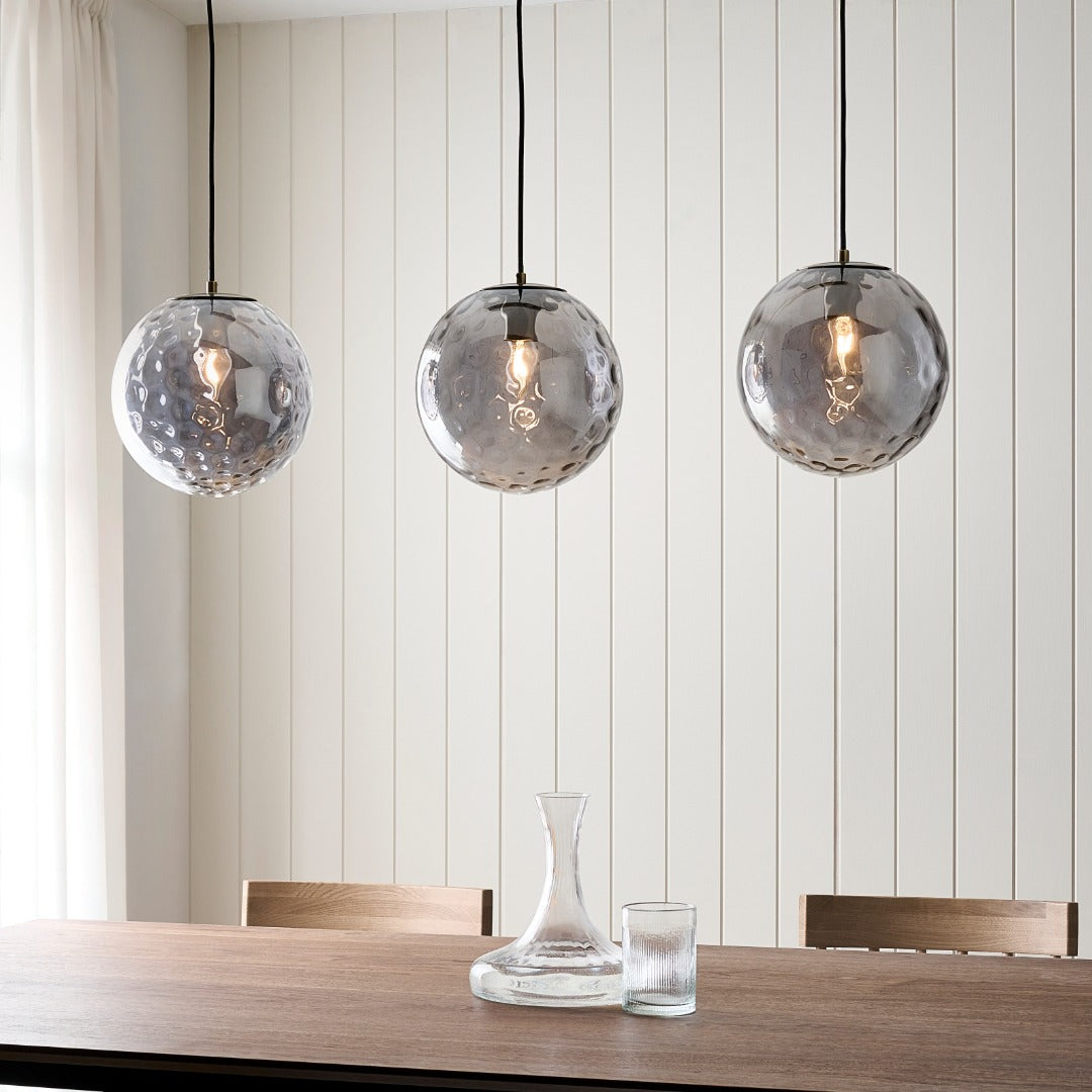 Tamara 3-Light Antique Brass Pendant Bar