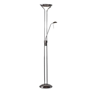 Poppy mother and child floor lamp black chrome