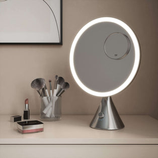 LumiGlam Pro Cosmetic Vanity Mirror in Chrome