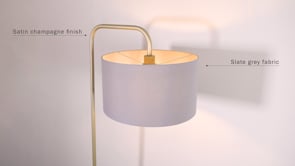 Nahia Champagne Table Lamp