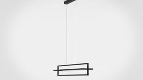 Siberia Black LED Ceiling Pendant Bar