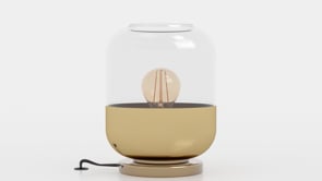 Maryvilla Gold and Clear Glass Table Lamp