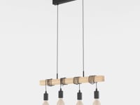 Townshend 4 Light Wooden Ceiling Light