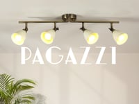 Canford 4-Light Antique Brass Spot Bar