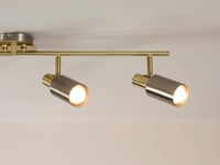 Hayes Matte Nickel 4-Light Spotlight Bar